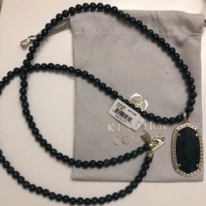 Kendra Scott emerald Marlow necklace NWT